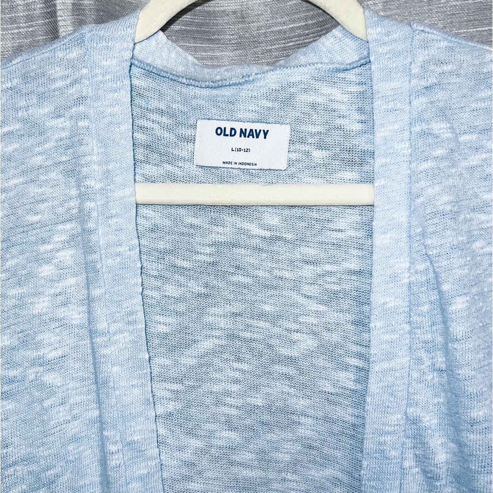 ❌SOLD❌ Old Navy Super Long Open Front Cardigan - Cashmere Blue, Size L (10-12) - Picture 3 of 8
